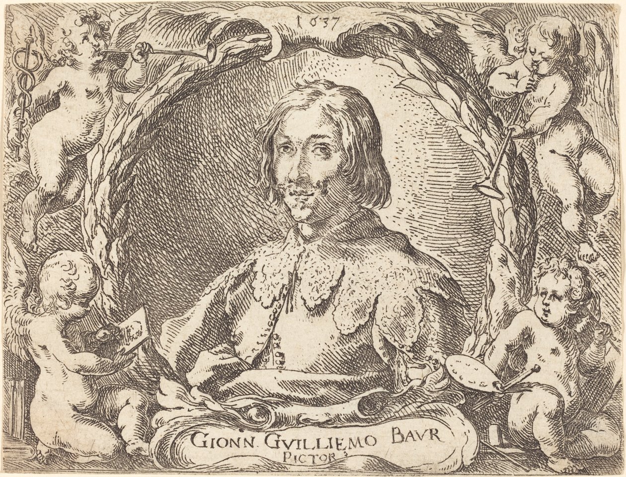 Kaprysy różnych bitew (Frontispiece) autorstwa Johann Wilhelm Baur