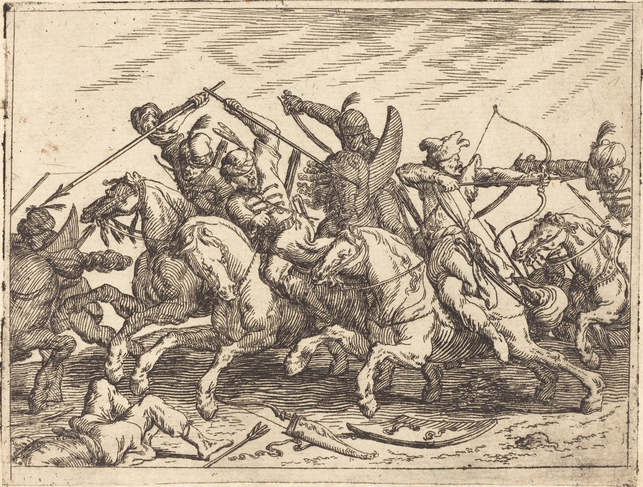 Kaprysy różnych bitew autorstwa Johann Wilhelm Baur