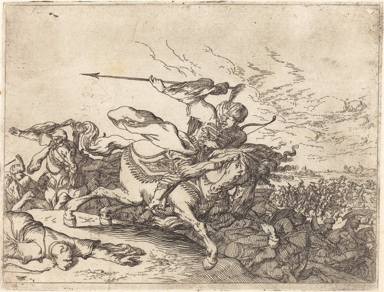 Kaprysy różnych bitew autorstwa Johann Wilhelm Baur