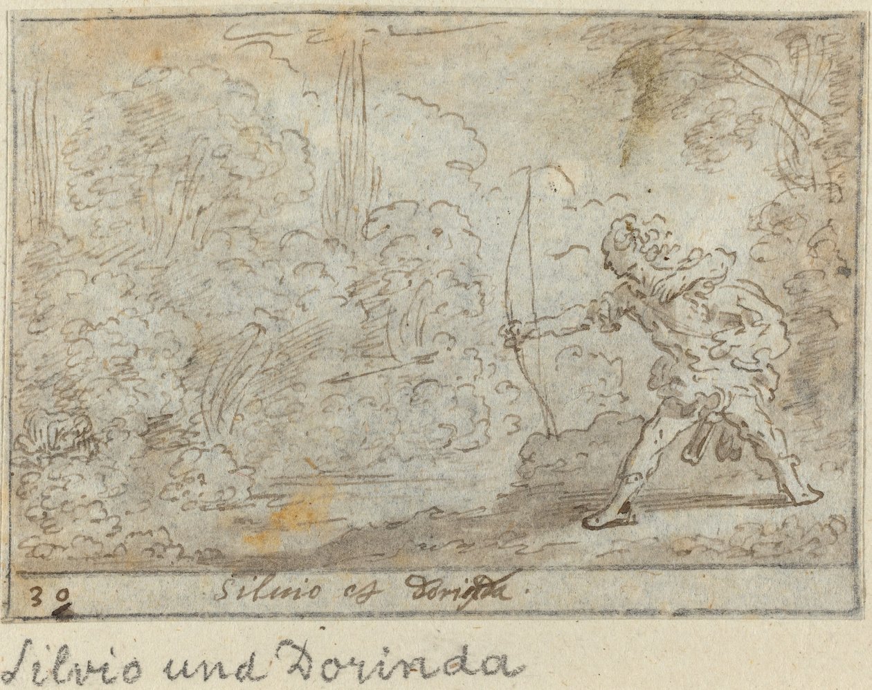 Silvio i Dorinda, 1640. autorstwa Johann Wilhelm Baur