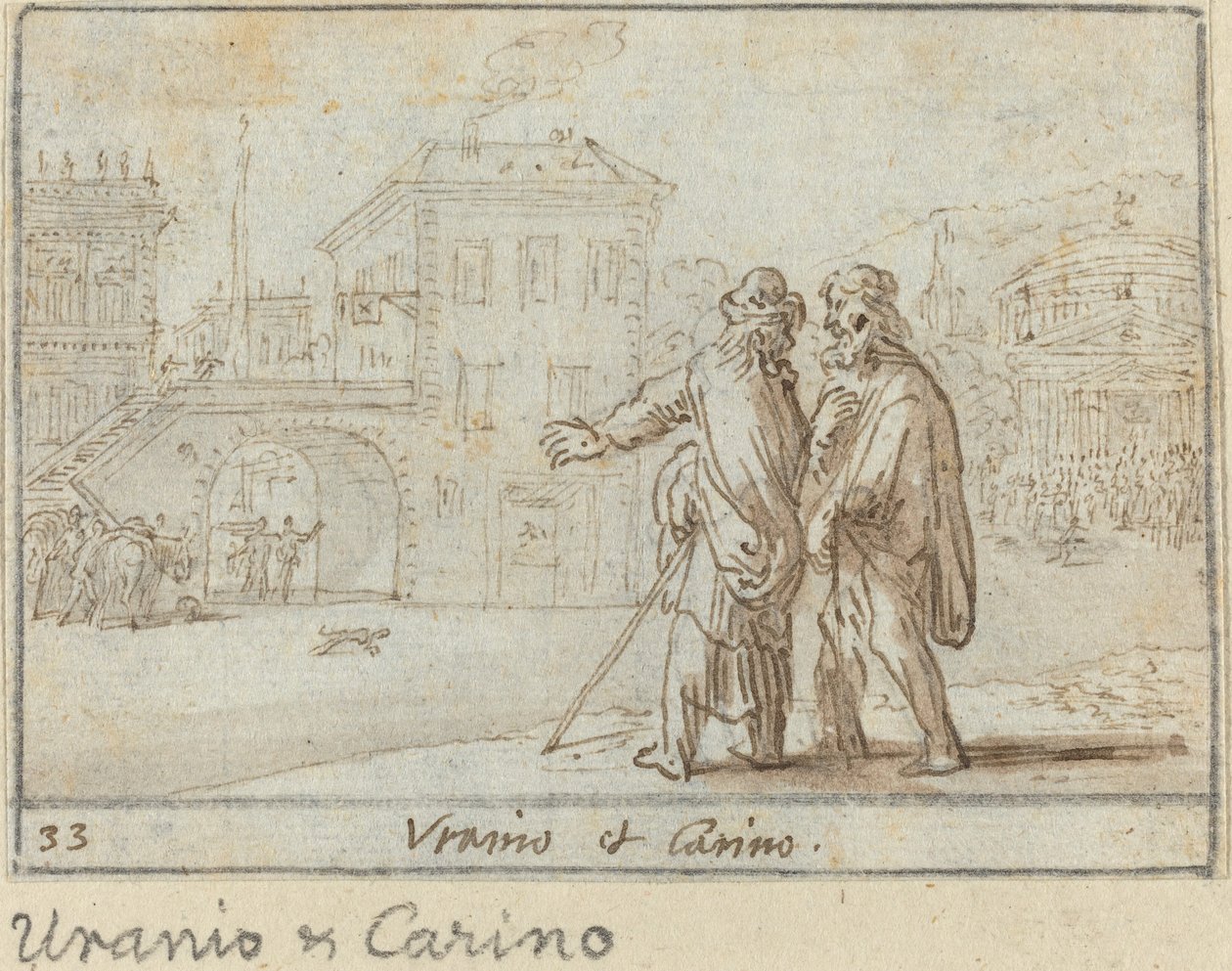 Uranio i Carino autorstwa Johann Wilhelm Baur