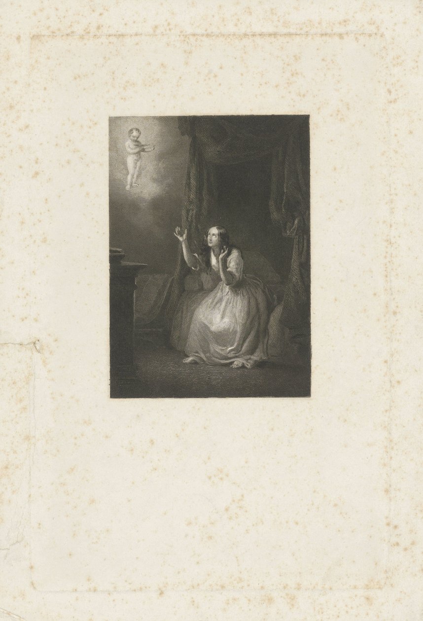 Młoda kobieta ma wizję autorstwa Johann Wilhelm Kaiser (I)