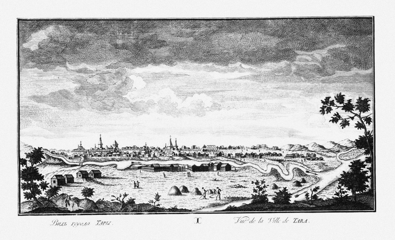 Widok Tary, ok. 1735 autorstwa Johann Wilhelm Lürsenius