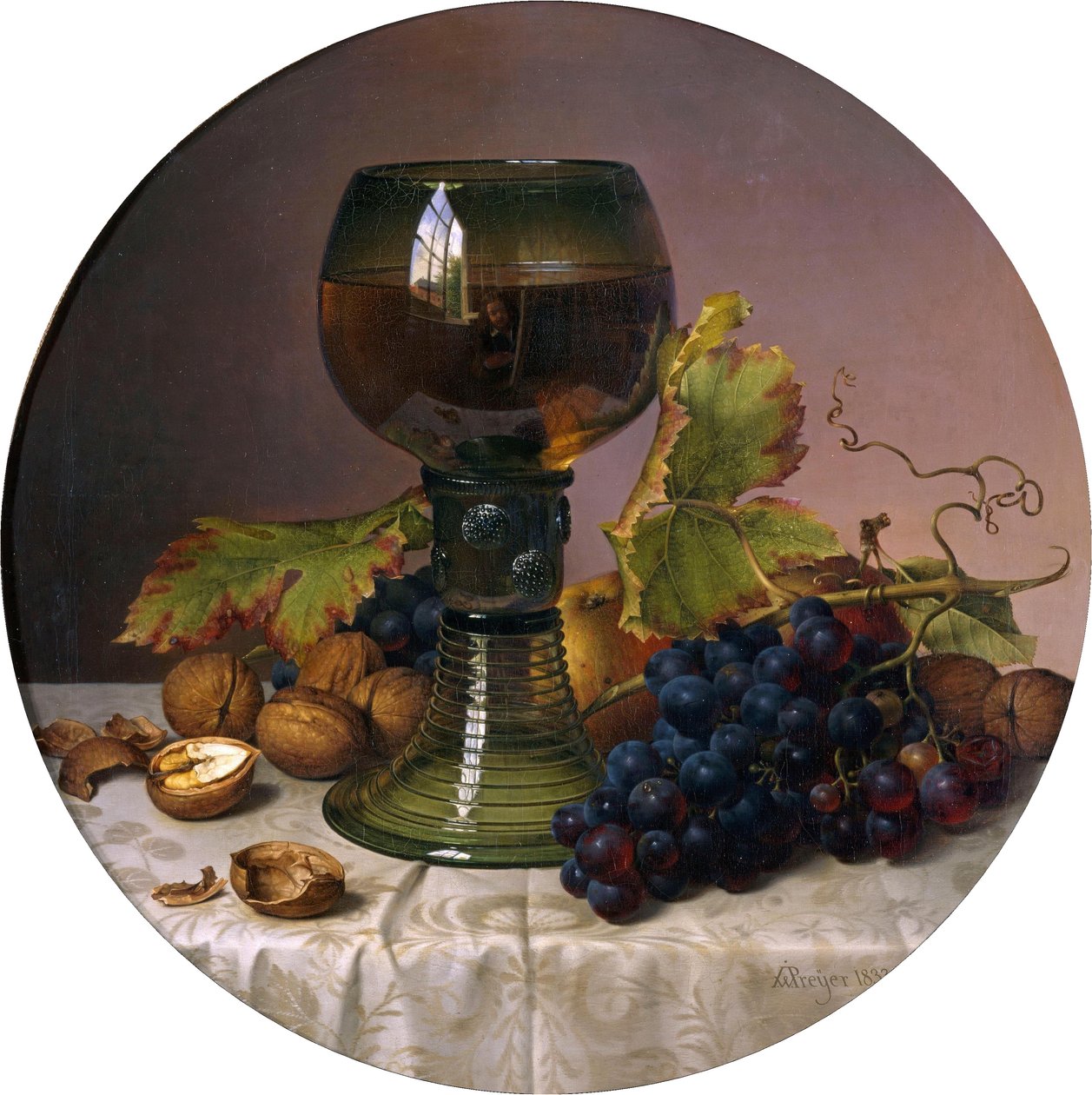 Martwa natura owocowa autorstwa Johann Wilhelm Preyer