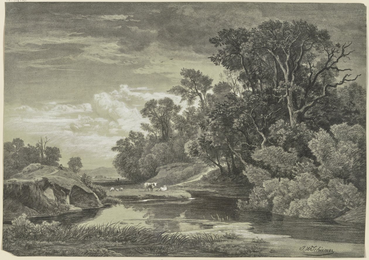 Nad Arly koło Karlsruhe autorstwa Johann Wilhelm Schirmer