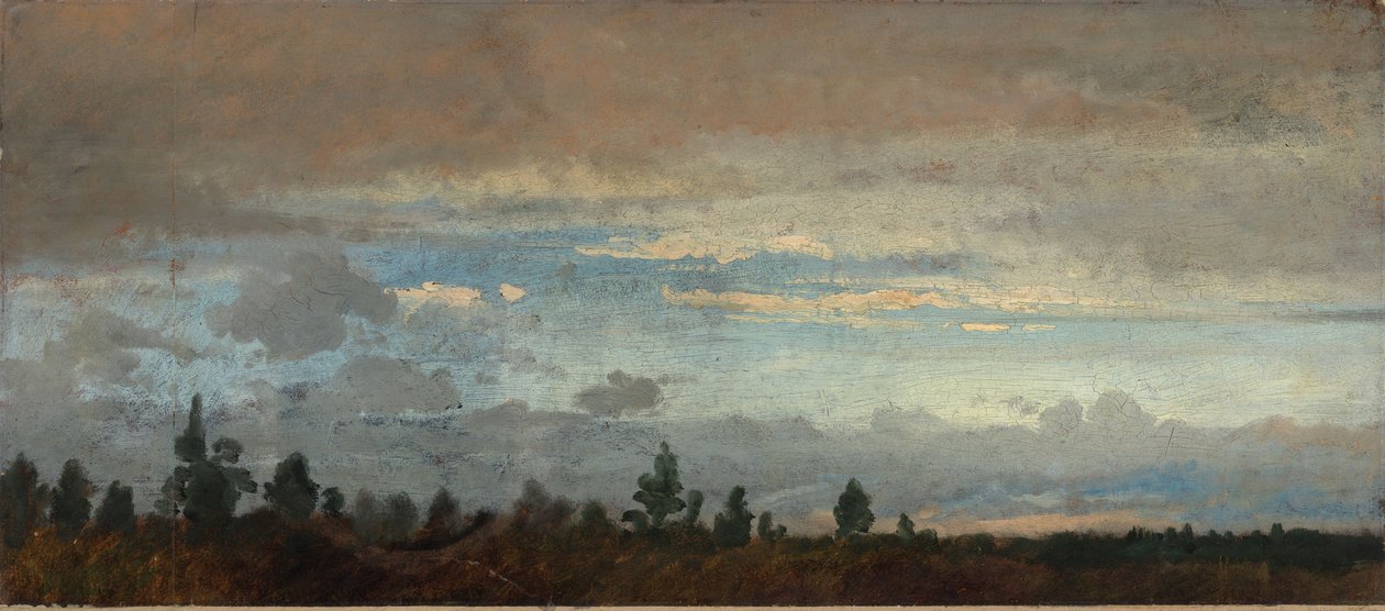 Pochmurne wieczorne niebo autorstwa Johann Wilhelm Schirmer