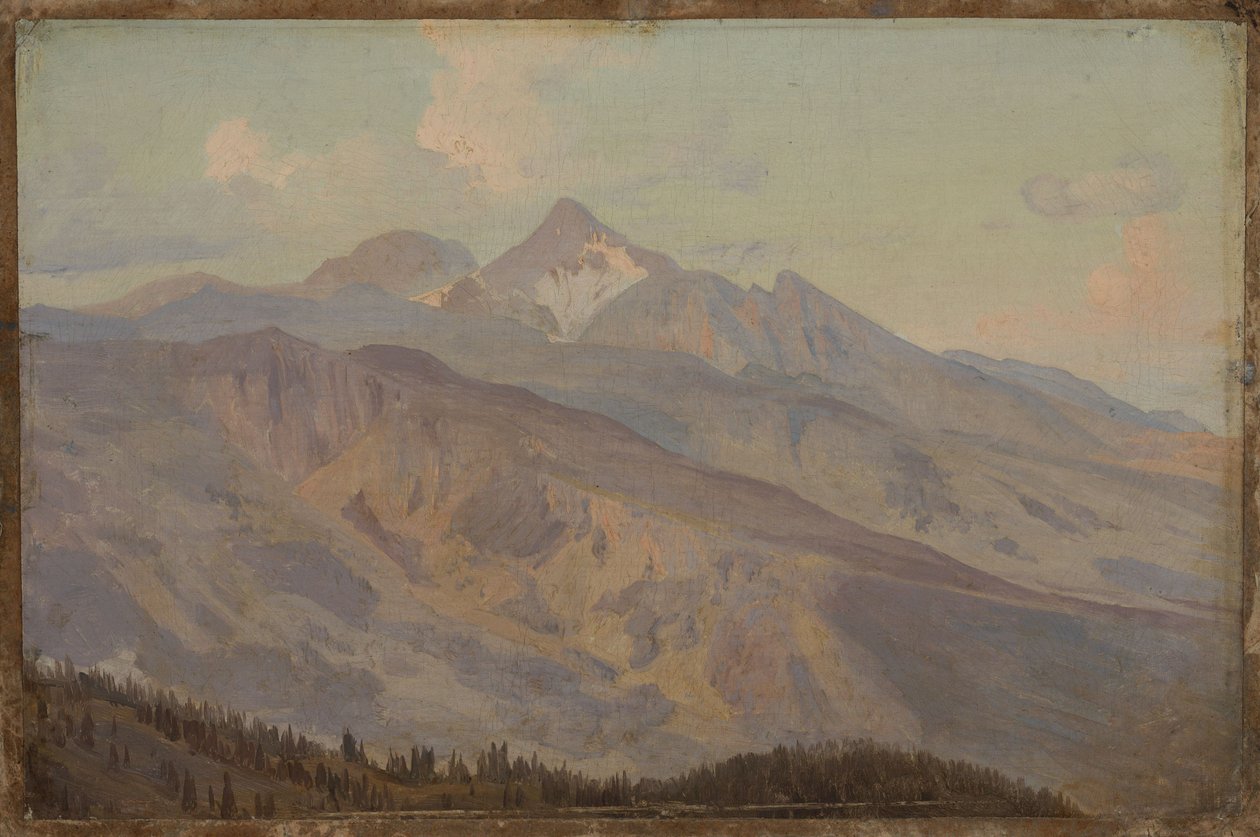 Widok na góry autorstwa Johann Wilhelm Schirmer