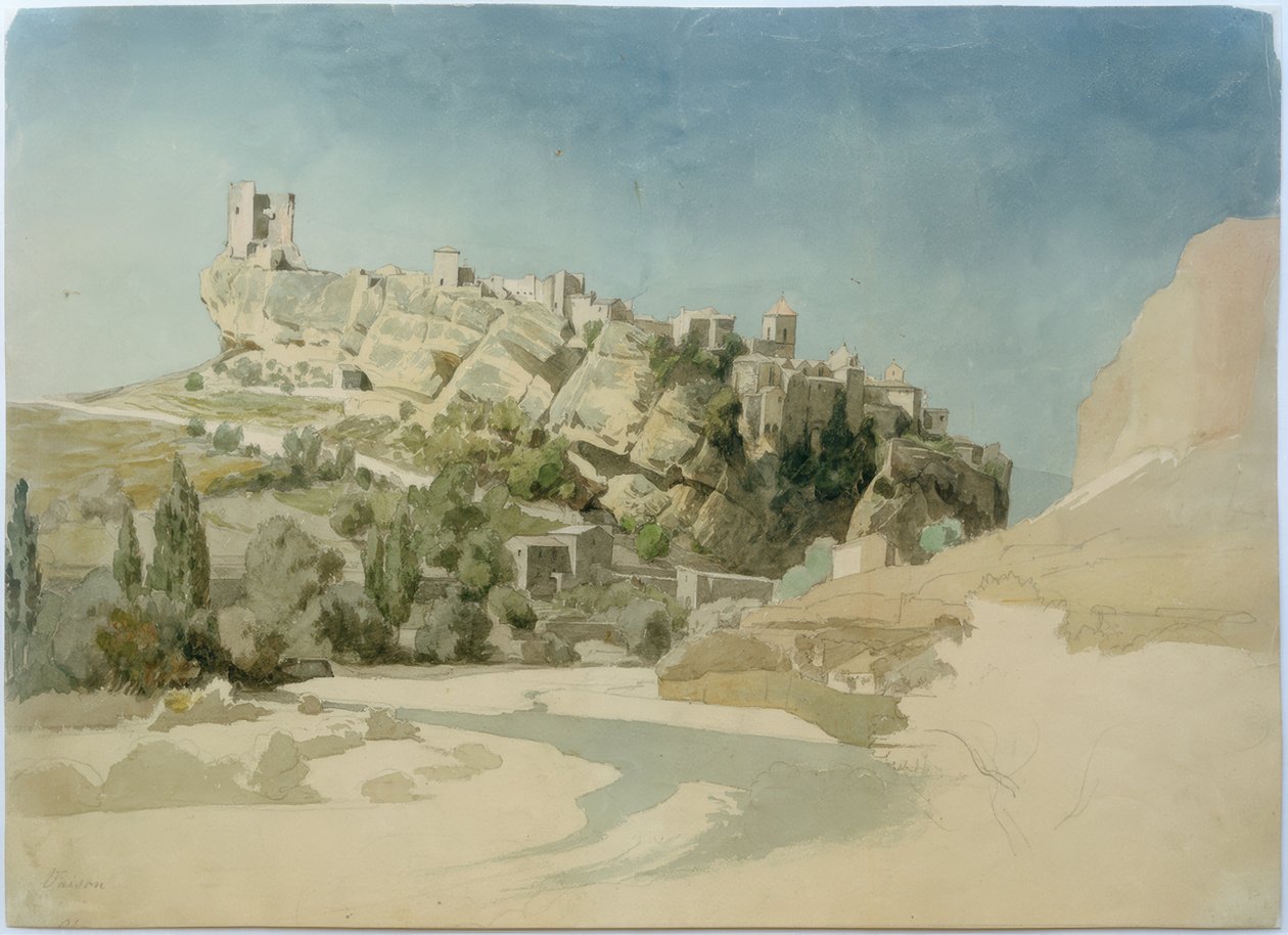 Widok na Vaison-la-Romaine autorstwa Johann Wilhelm Schirmer