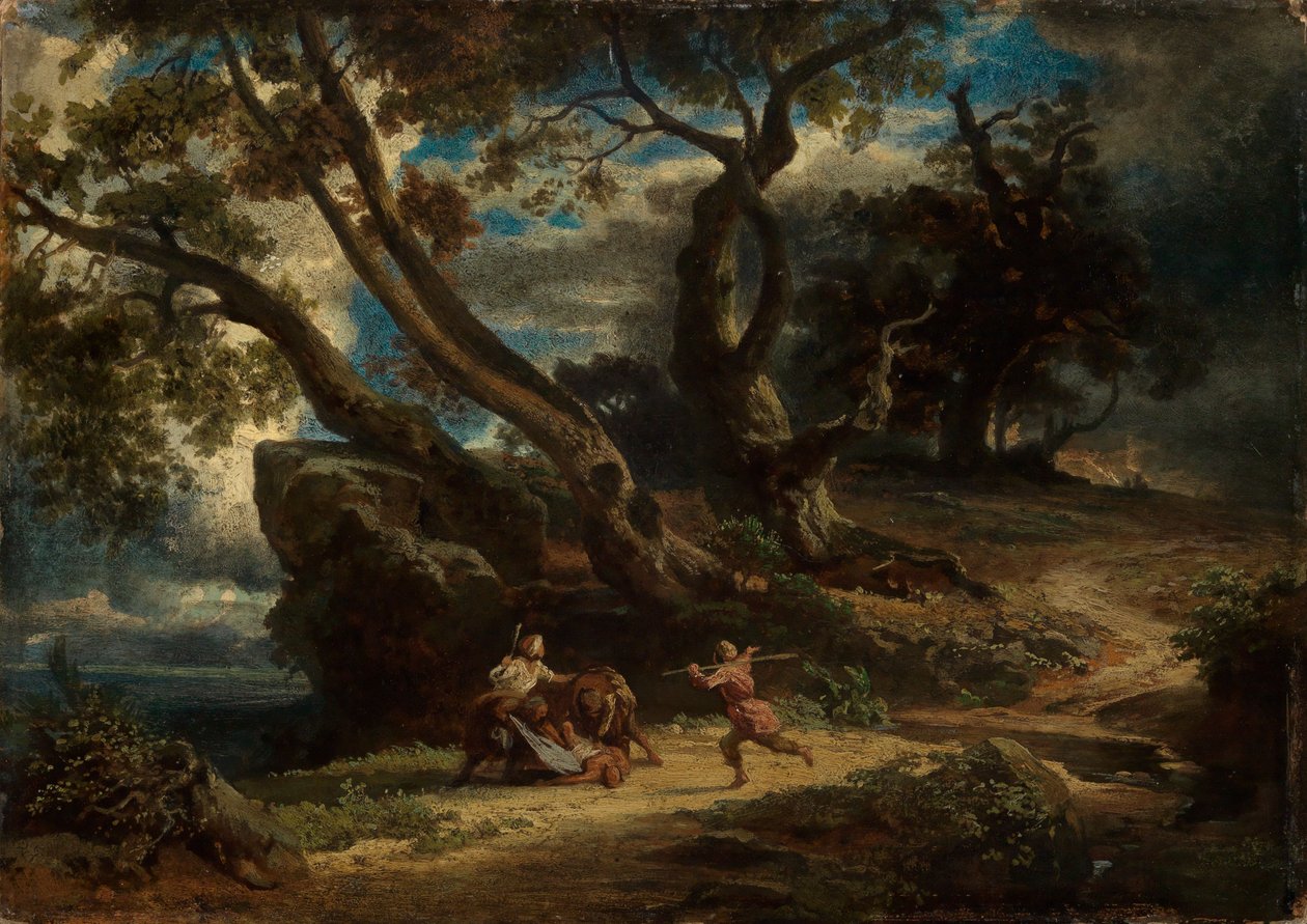 Napad autorstwa Johann Wilhelm Schirmer