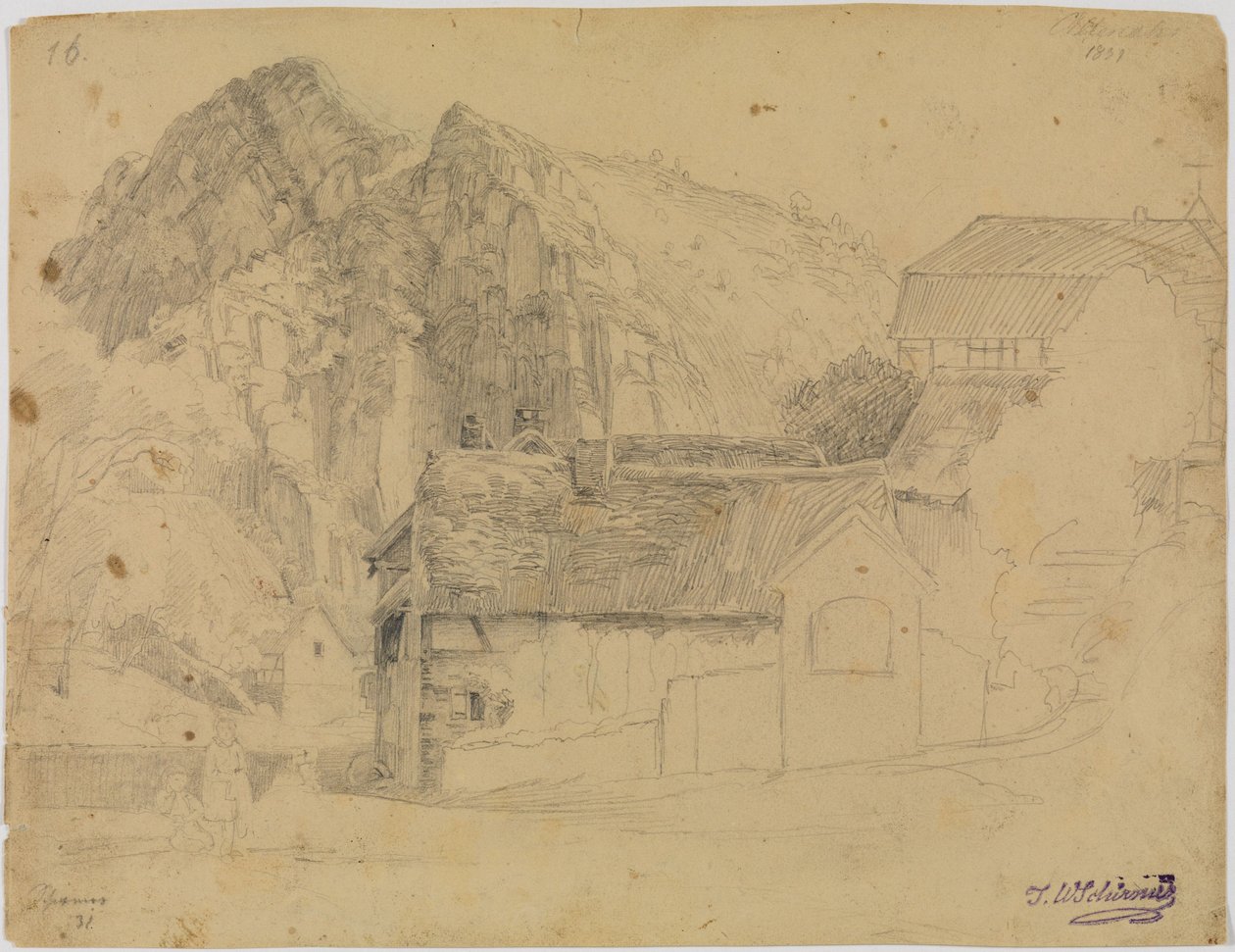 Heislei koło Altenahru autorstwa Johann Wilhelm Schirmer