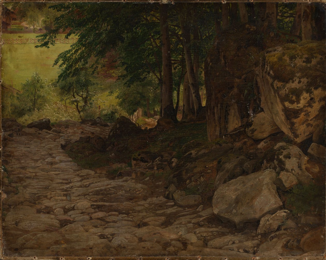 Szlak skalny w Szwajcarii autorstwa Johann Wilhelm Schirmer
