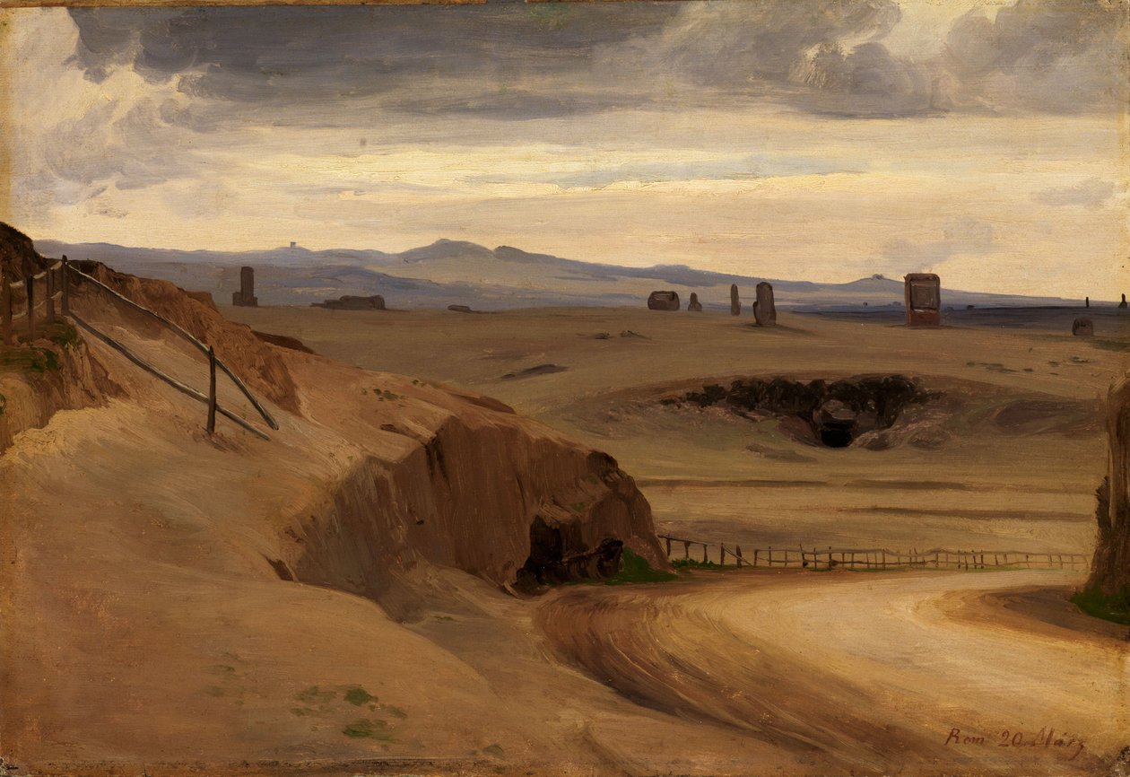Widok na Kampanię Rzymską autorstwa Johann Wilhelm Schirmer
