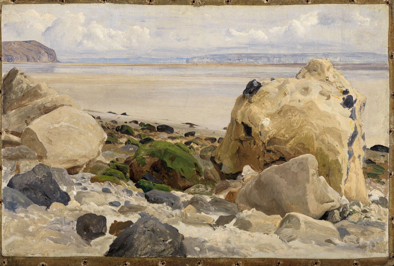 Kamienista plaża autorstwa Johann Wilhelm Schirmer