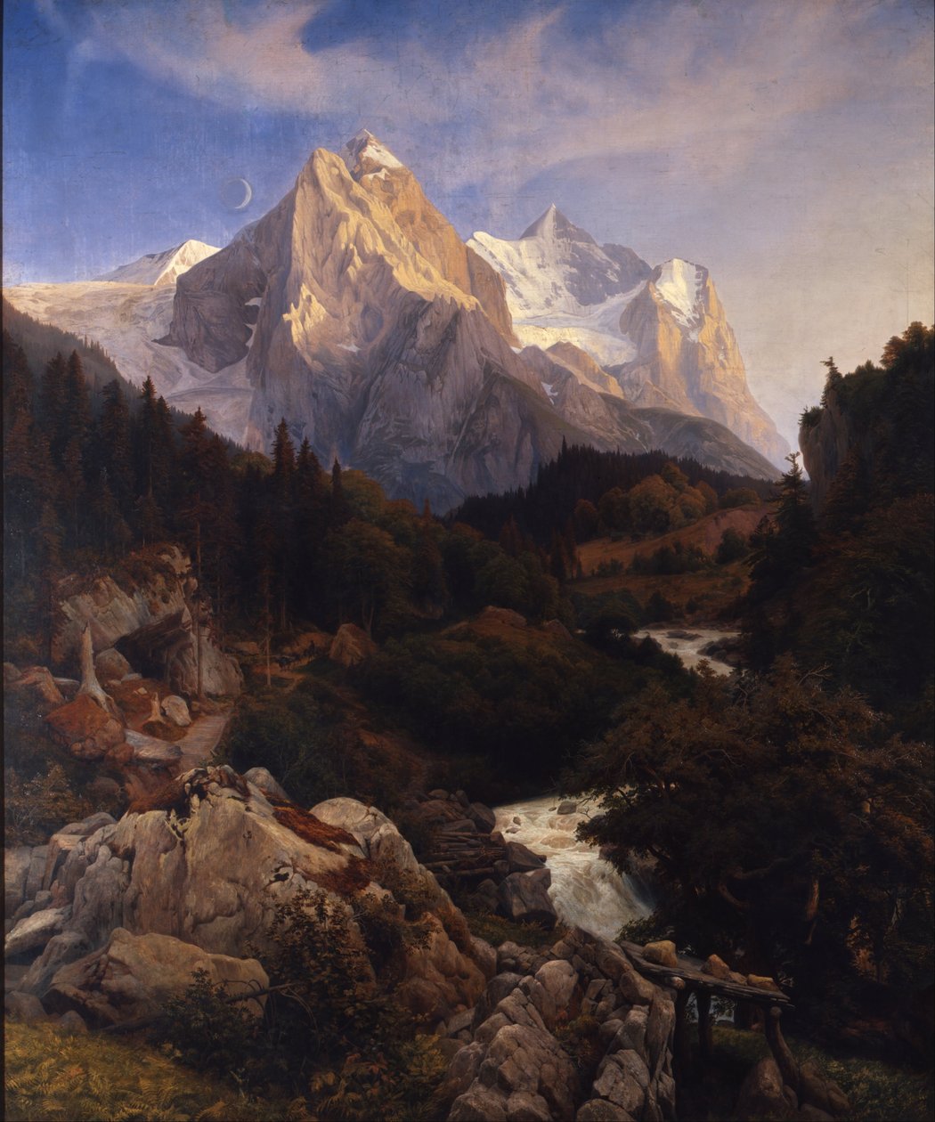 Wetterhorn autorstwa Johann Wilhelm Schirmer
