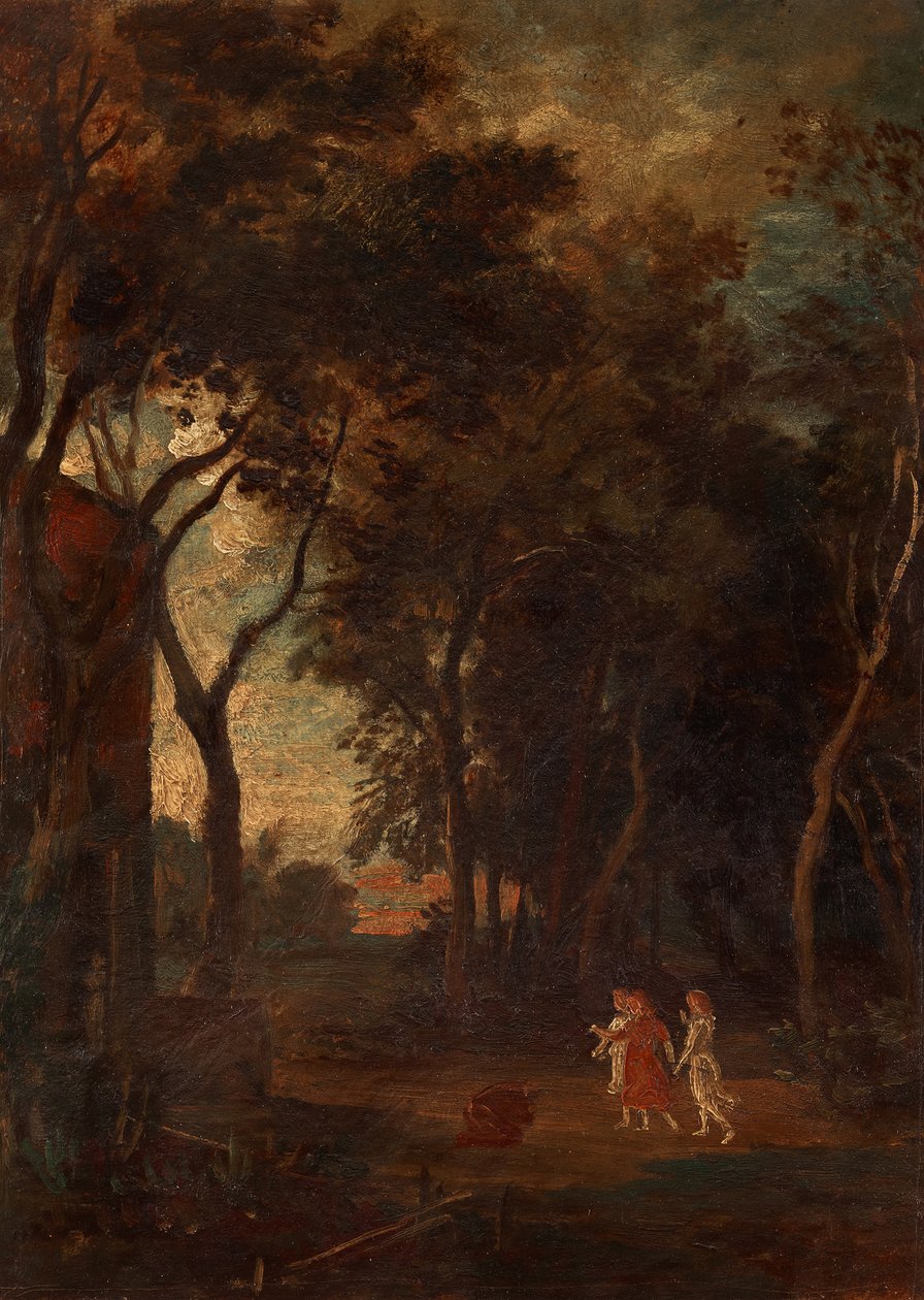 Obietnica w gaju Mamre autorstwa Johann Wilhelm Schirmer