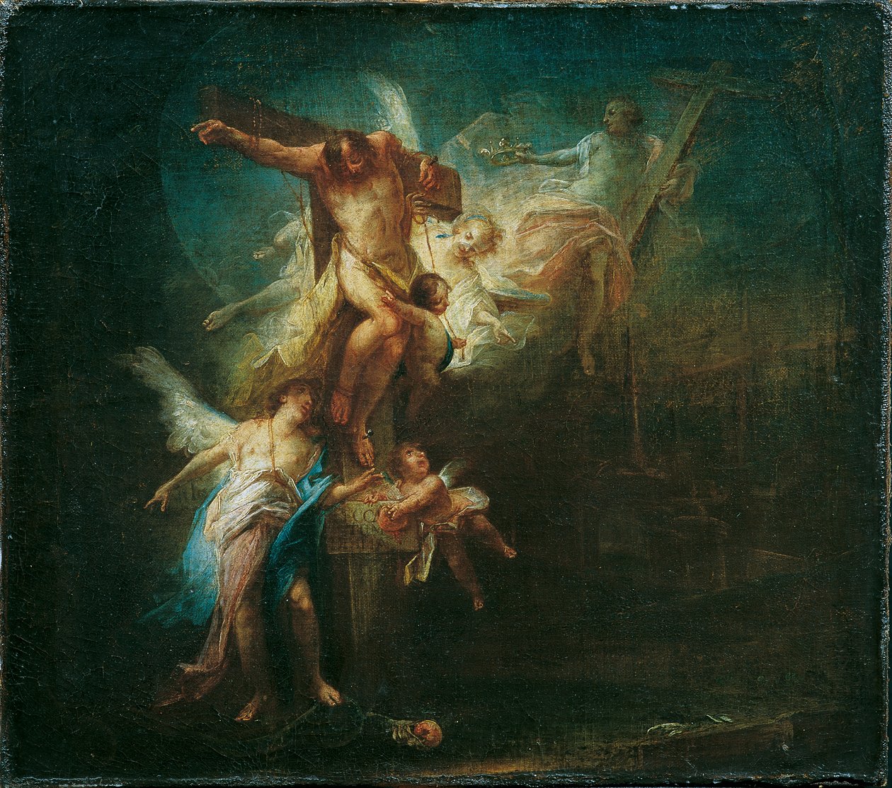 Chrystus zabiera dobrego złodzieja do nieba autorstwa Johann Wolfgang Baumgartner