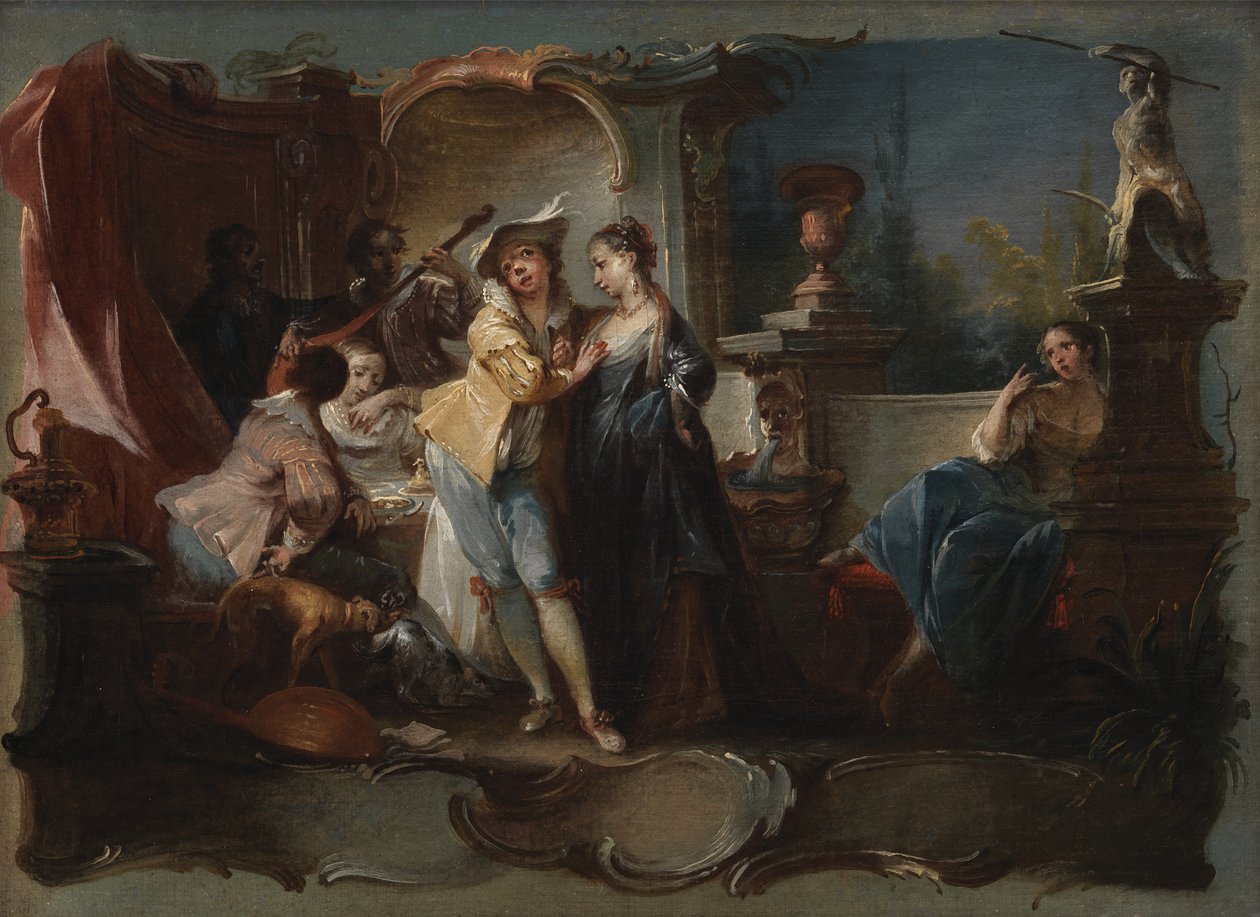 Syn marnotrawny mieszkający z nierządnicami autorstwa Johann Wolfgang Baumgartner