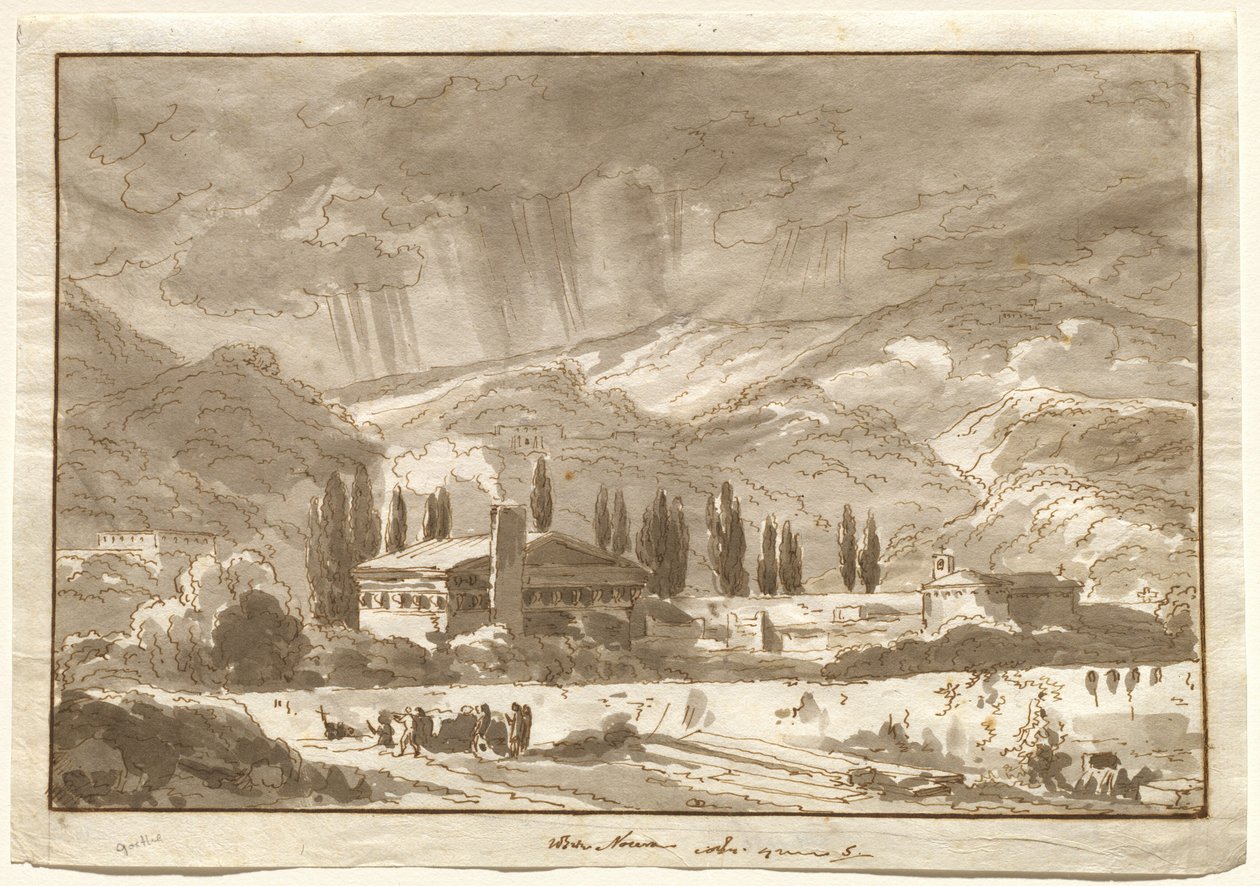 Burza nad górami w pobliżu Nocera autorstwa Johann Wolfgang von Goethe