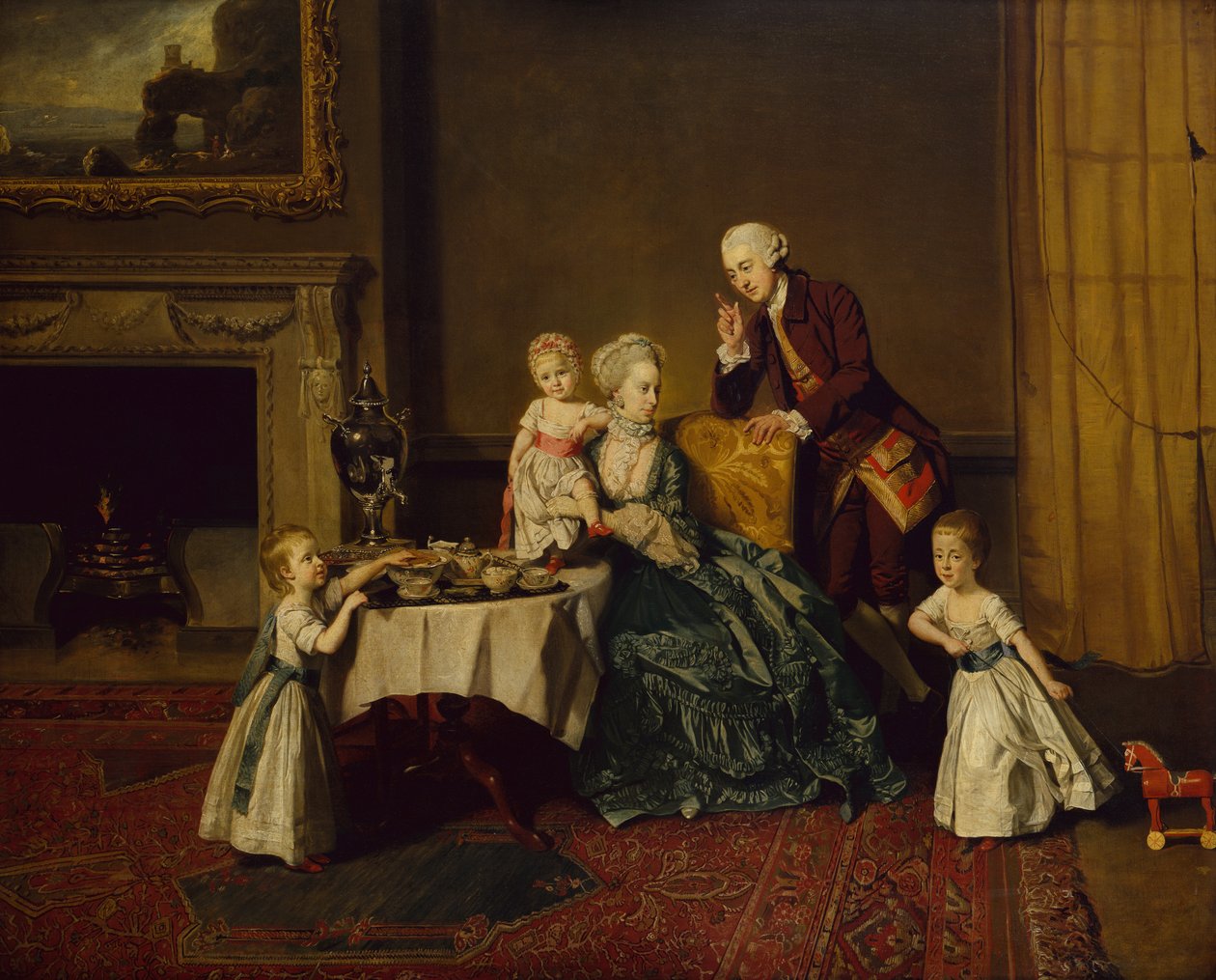 Portret grupowy Johna 14th Lord Willoughby de Broke i jego rodzina autorstwa Johann Zoffany