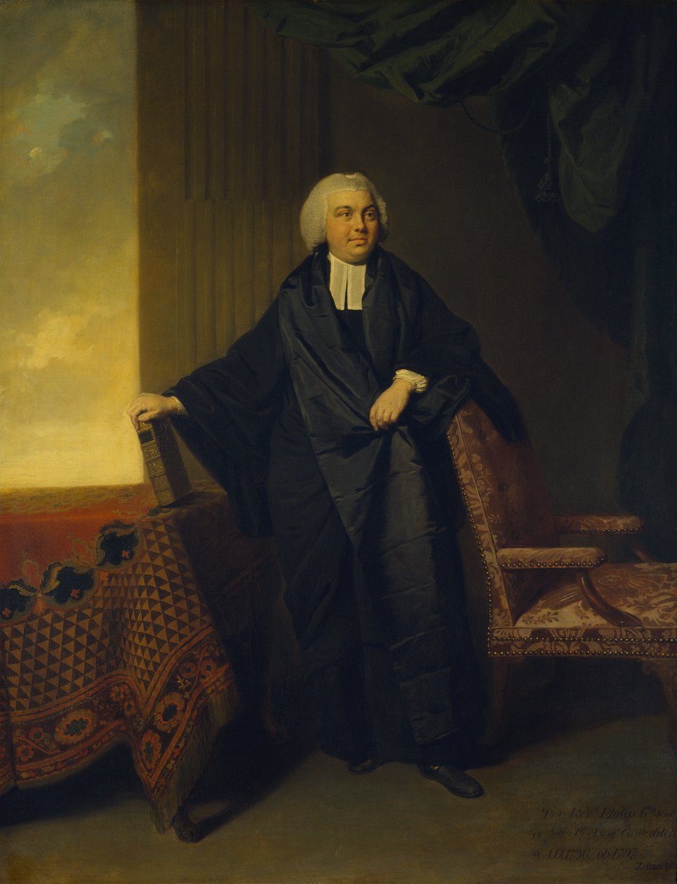 Portret wielebnego Philipa Cocks autorstwa Johann Zoffany
