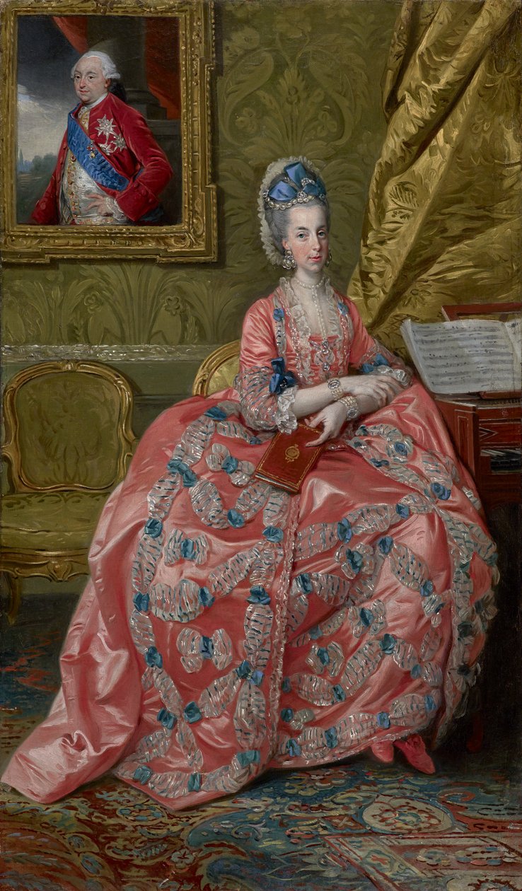 Portret arcyksiężnej Marii Amalii Austrii, księżnej Parmy, ok. 1778 autorstwa Johan Joseph Zoffany