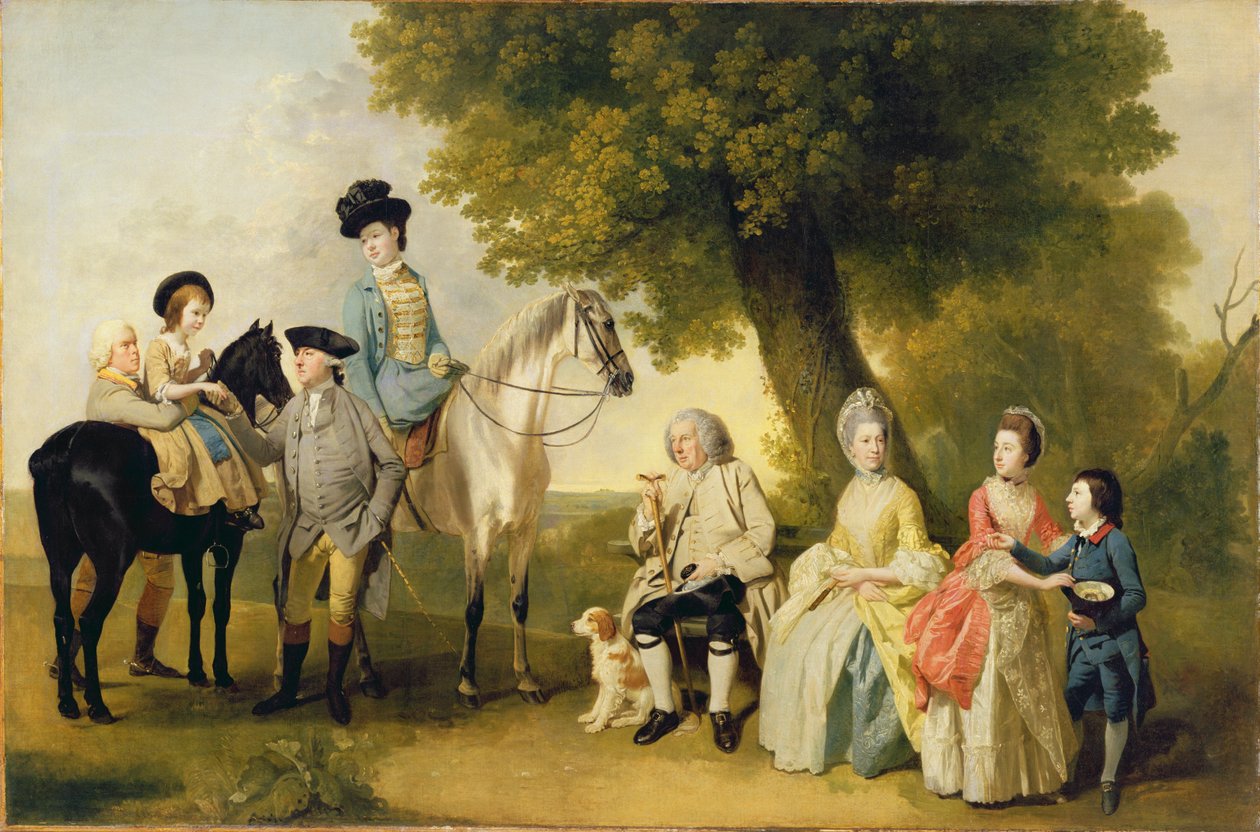Rodzina Drummond, c.1769 (olej na płótnie) autorstwa Johann Zoffany