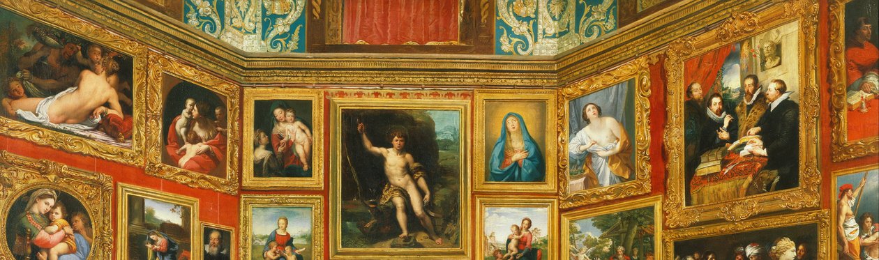 Trybuna Uffizi"
" autorstwa Johann Zoffany