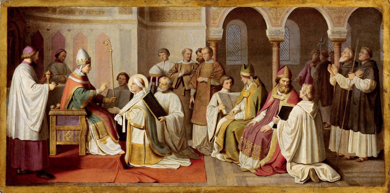 Bonifacy otrzymuje konsekrację biskupią od papieża autorstwa Johann von Schraudolph