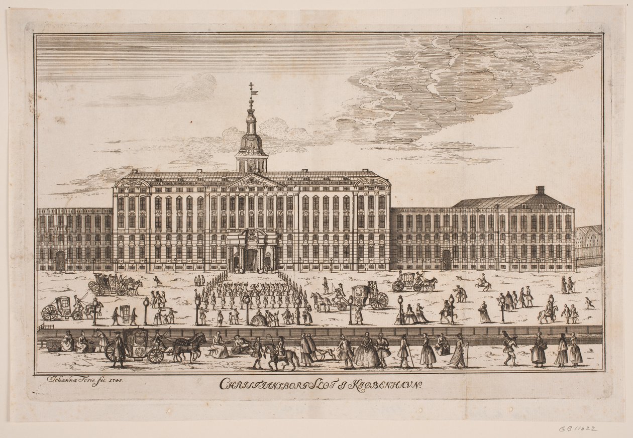 Zamek Christiansborg autorstwa Johanna Fosie