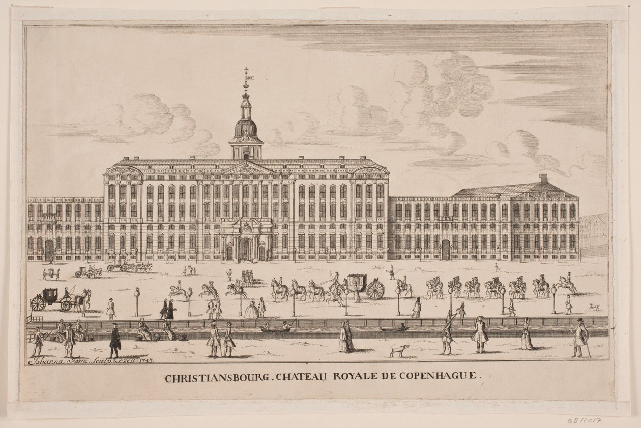 Zamek Christiansborg autorstwa Johanna Fosie