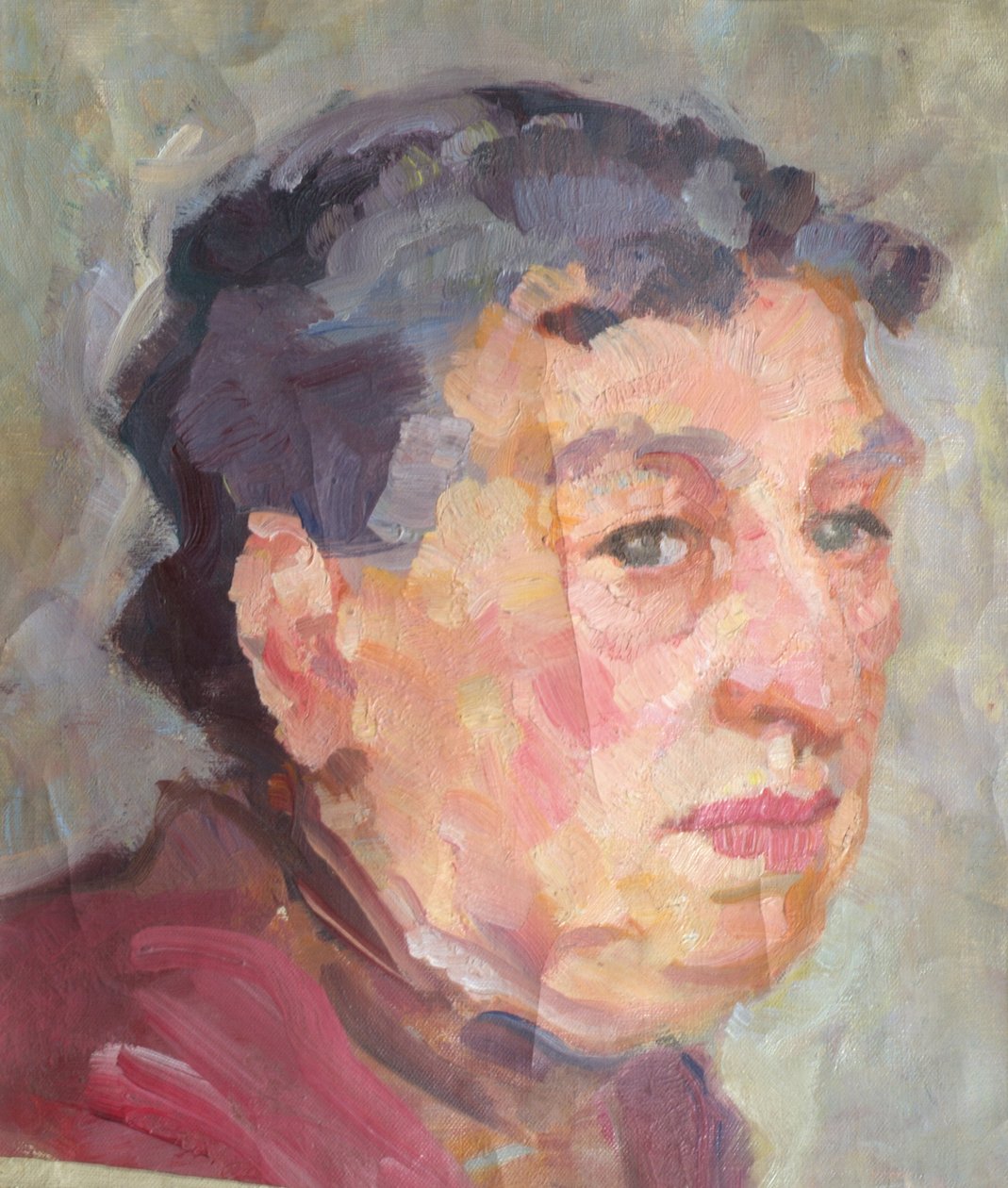portret damy autorstwa Johanna Kampmann Freund