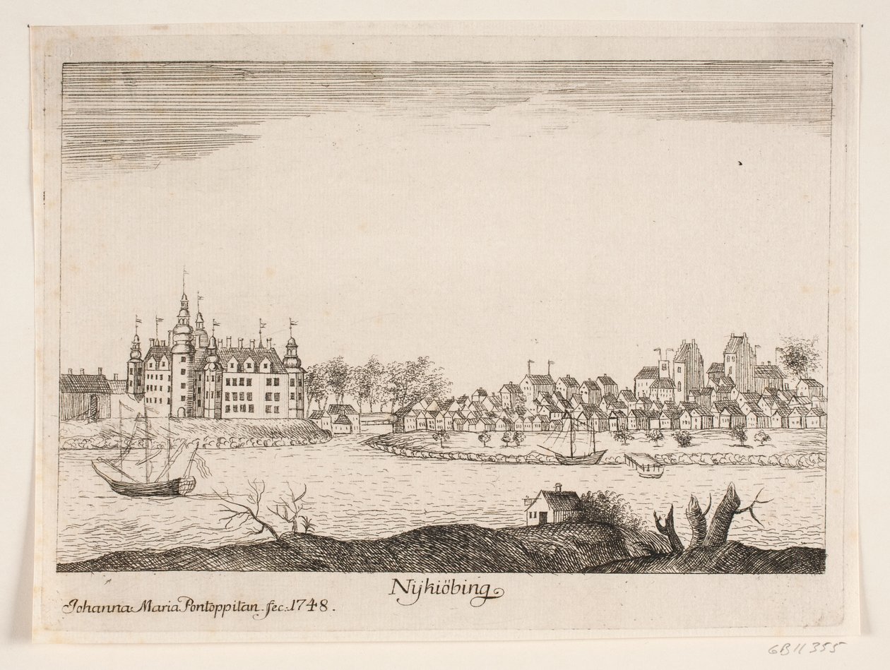 Zamek Nykøbing, Falster autorstwa Johanna Maria Pontoppidan