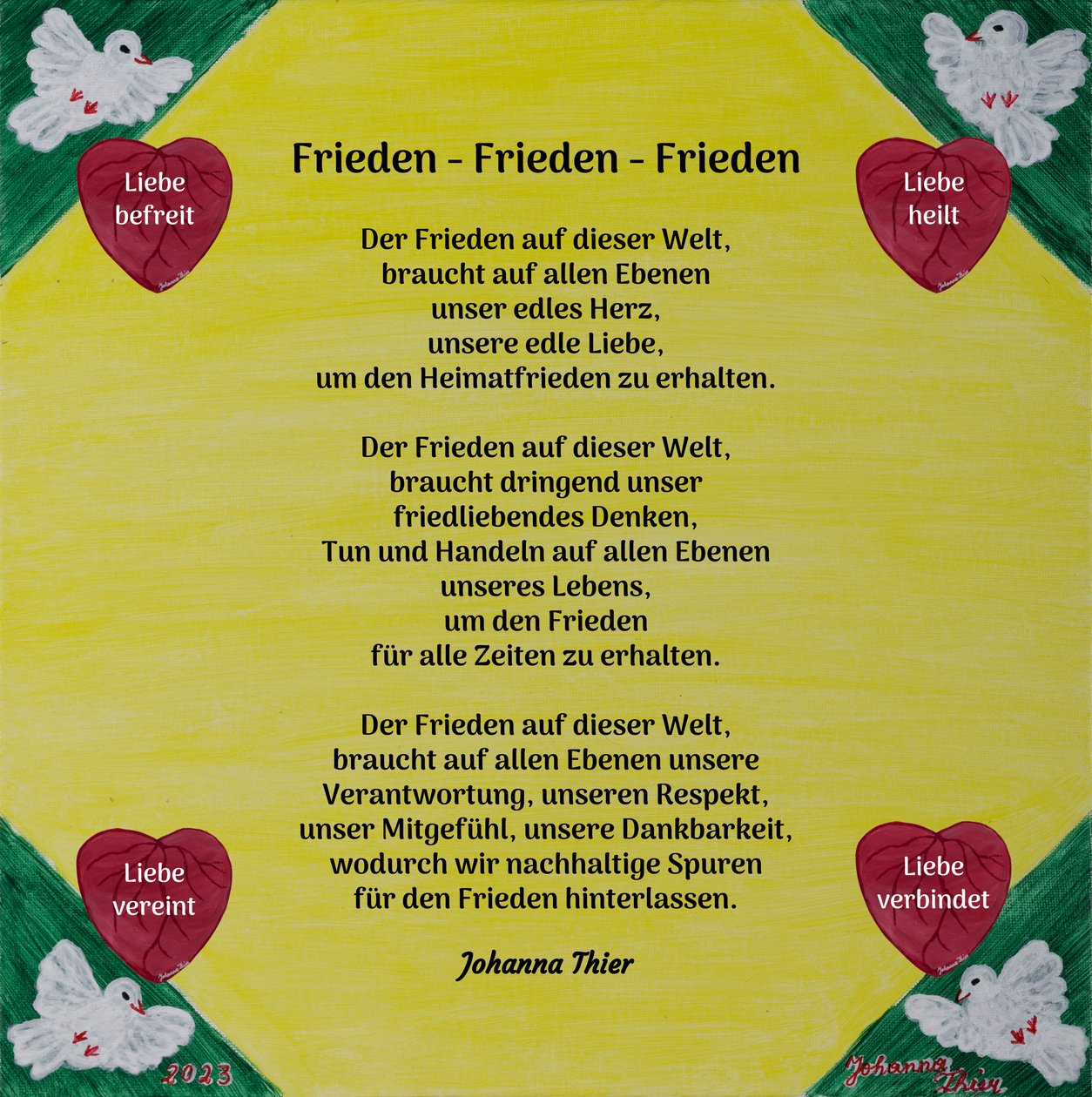 Rosentalera Friedensspura autorstwa Johanna Thier