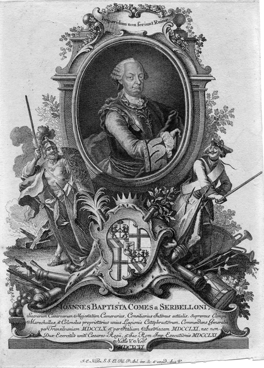 Johann Baptist Serbelloni (1696-1778) autorstwa Johannes Esaias Nilson