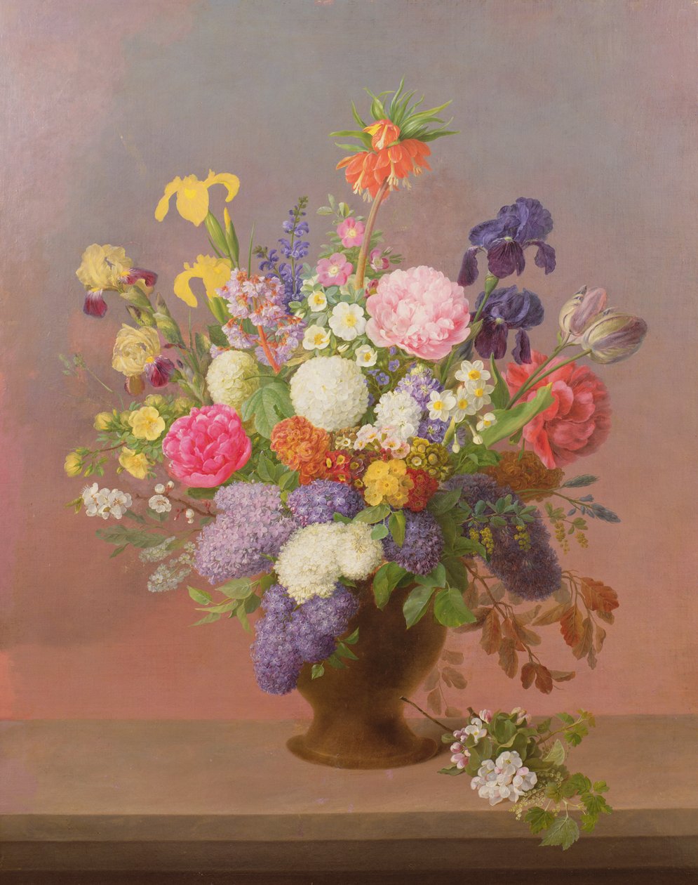 Wiosenne kwiaty w wazonie autorstwa Johannes Ludwig Camradt