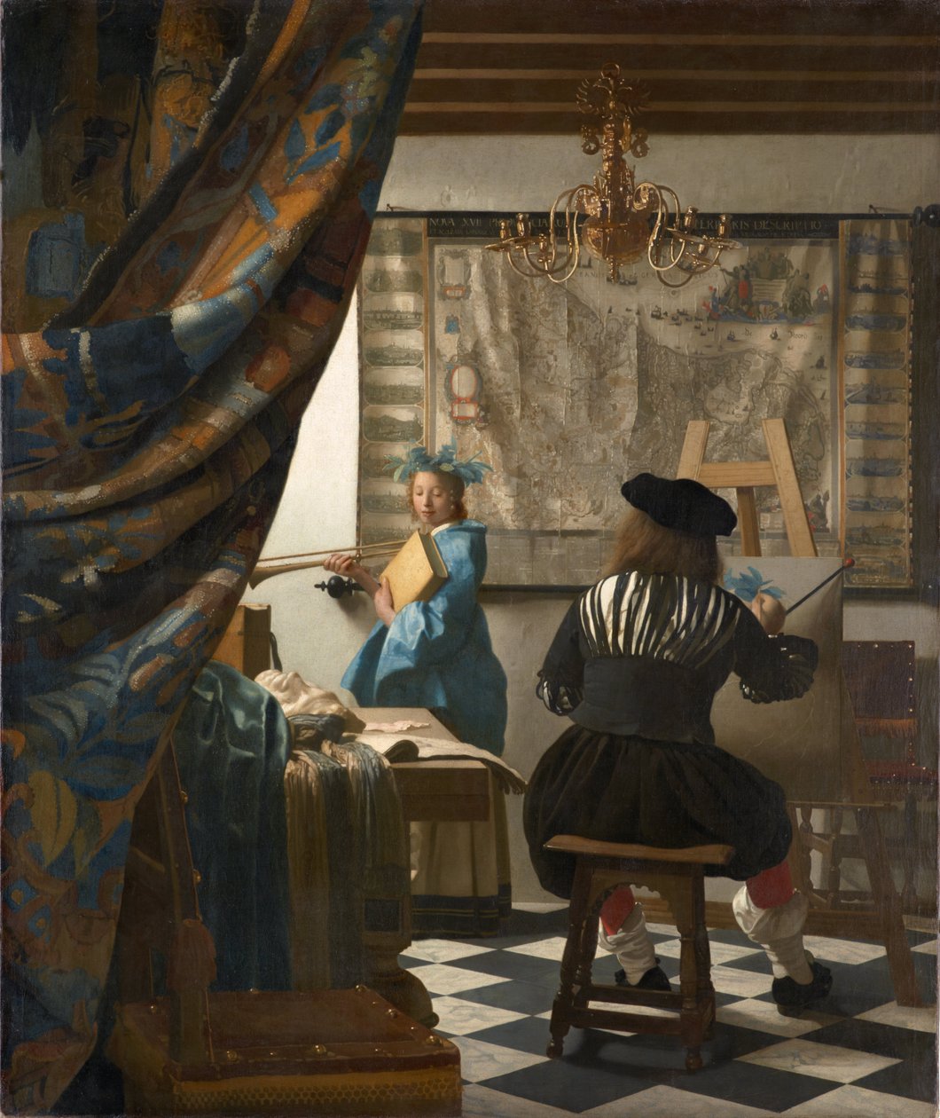 Sztuka malowania autorstwa Jan Vermeer van Delft