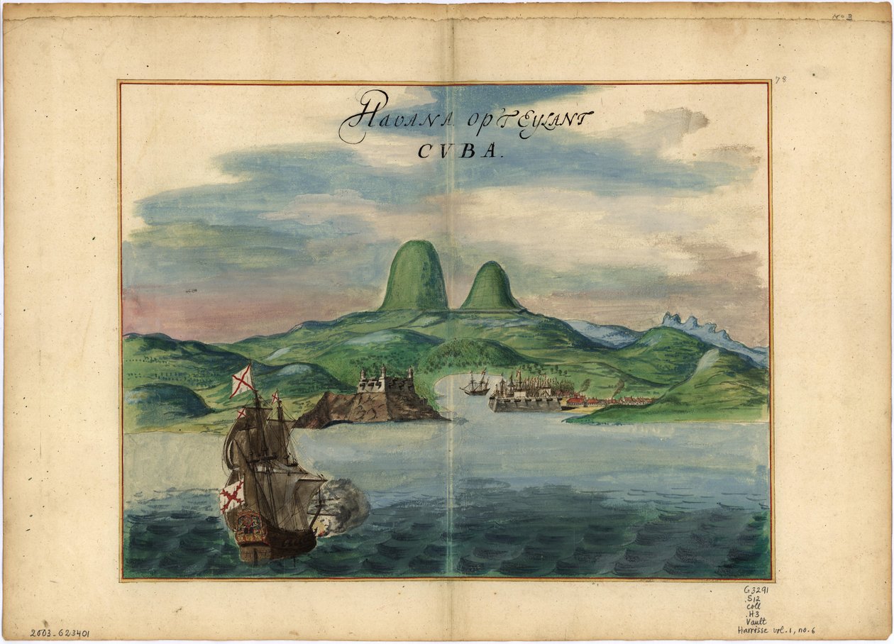 Hawana na CVBA Eylanda. autorstwa Johannes Vingboons