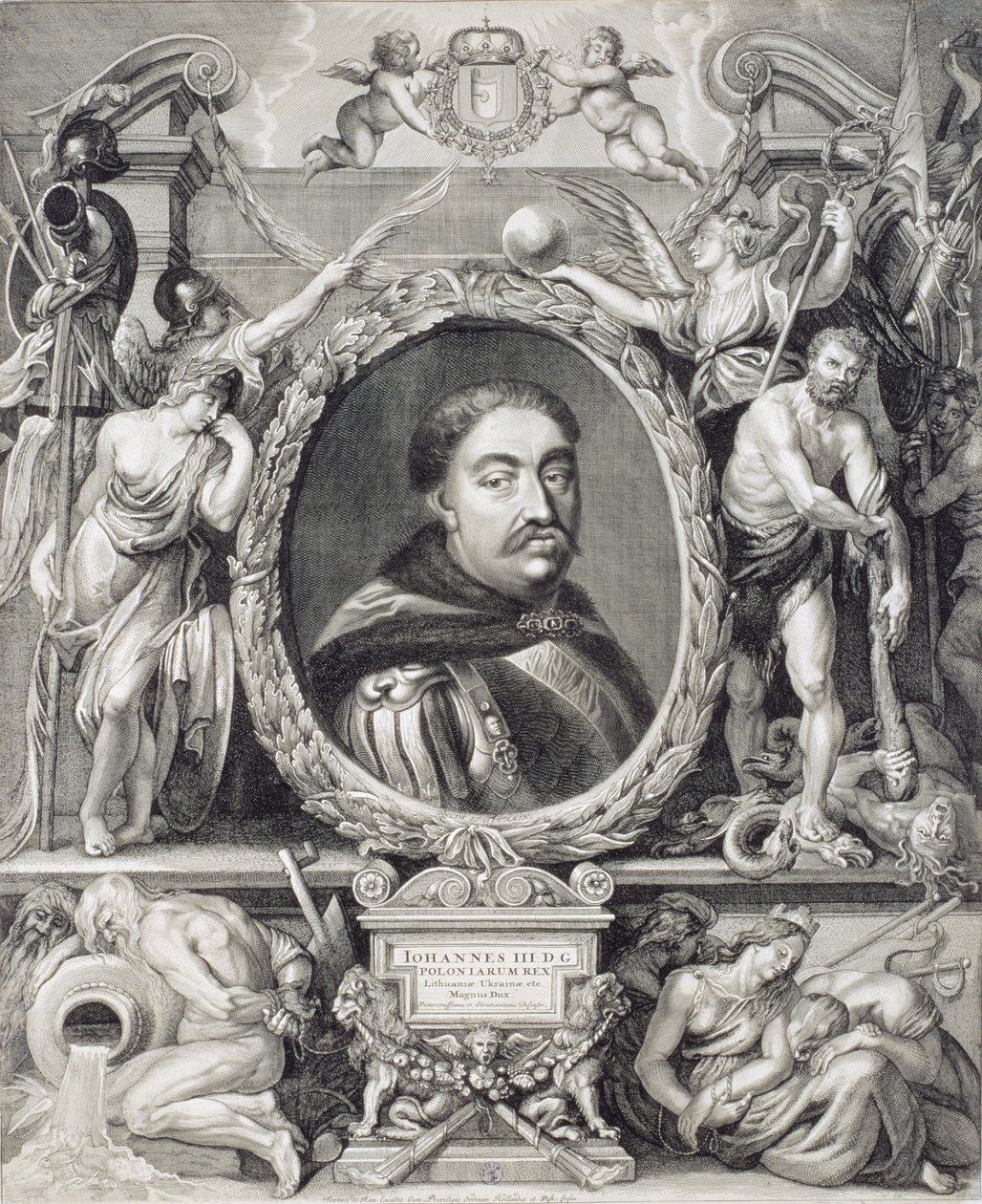 Jan Sobieski III (1624-96) król polski, 1683 autorstwa Johannes de Ram