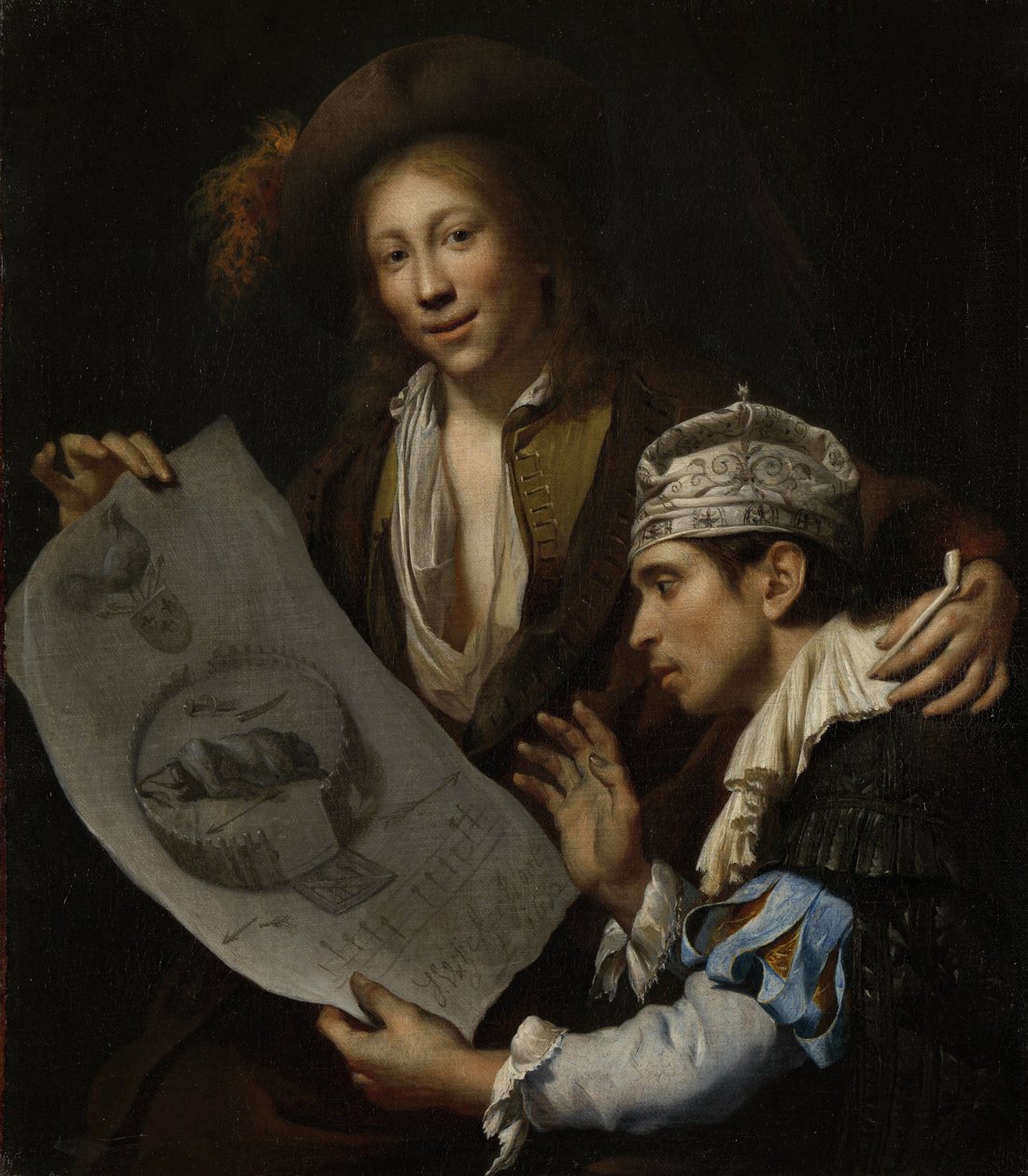 Alegoria o inwazji francuskiej 1672 autorstwa Johannes van Wijckersloot