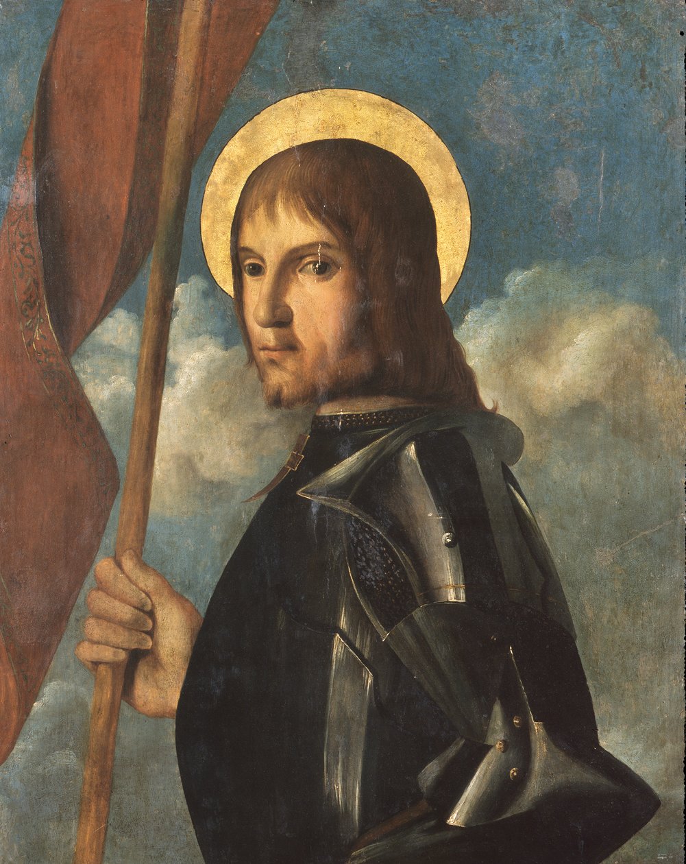 Święty wojownik, ok. 1506 (olej na panelu) autorstwa Johannes (fl.16th century) Hispanus