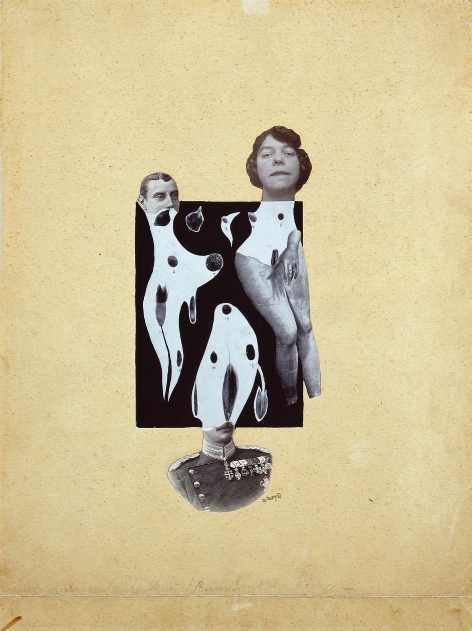 Wenus na Grze Królów - Johannes Theodor Baargeld (Zentrodada) (1892-1927). Kolaż autorstwa Johannes Baargeld