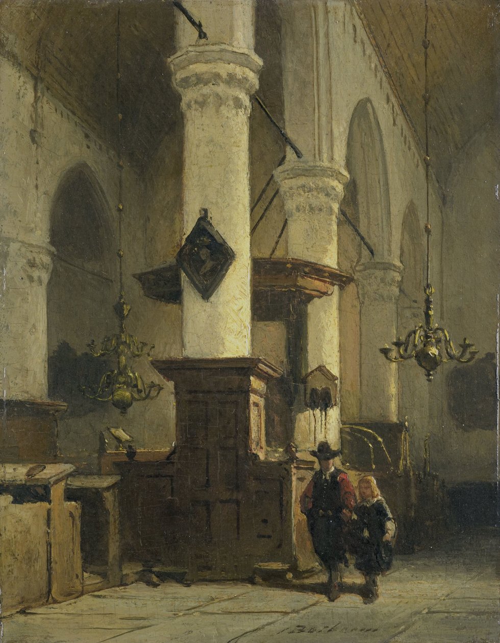 Wnętrze kościoła autorstwa Johannes Bosboom