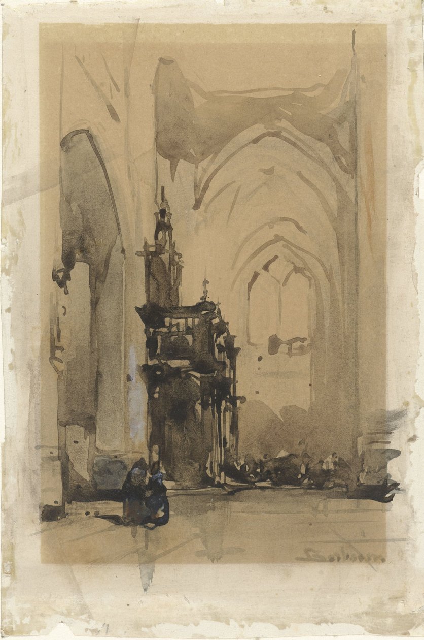 Widok szczawiowy katedry św. Jana w 