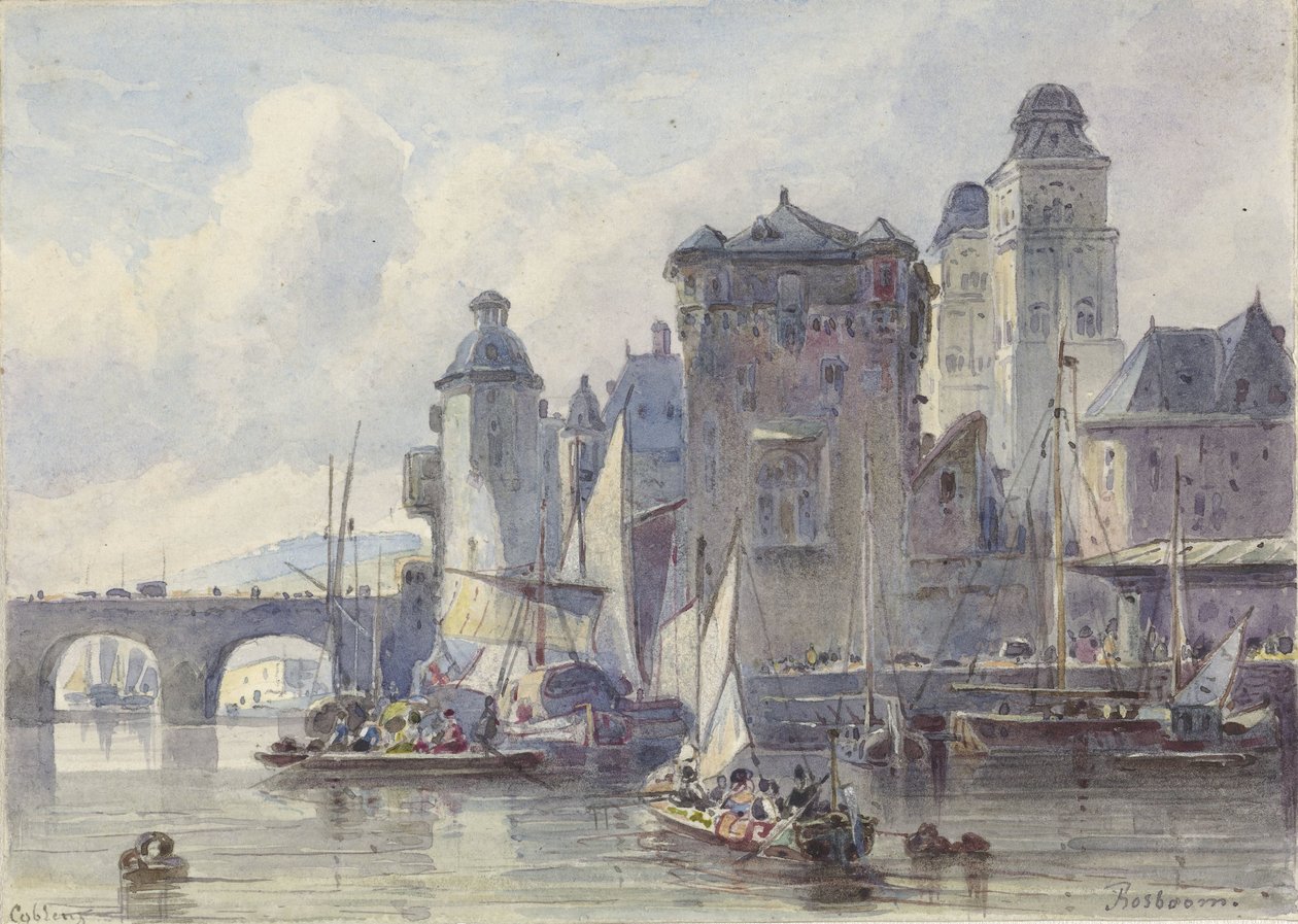 Twarz w Koblencji autorstwa Johannes Bosboom