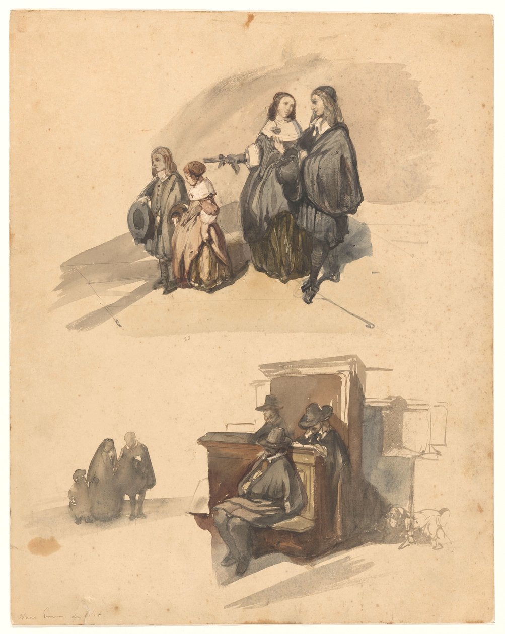 Studia nad postaciami autorstwa Johannes Bosboom