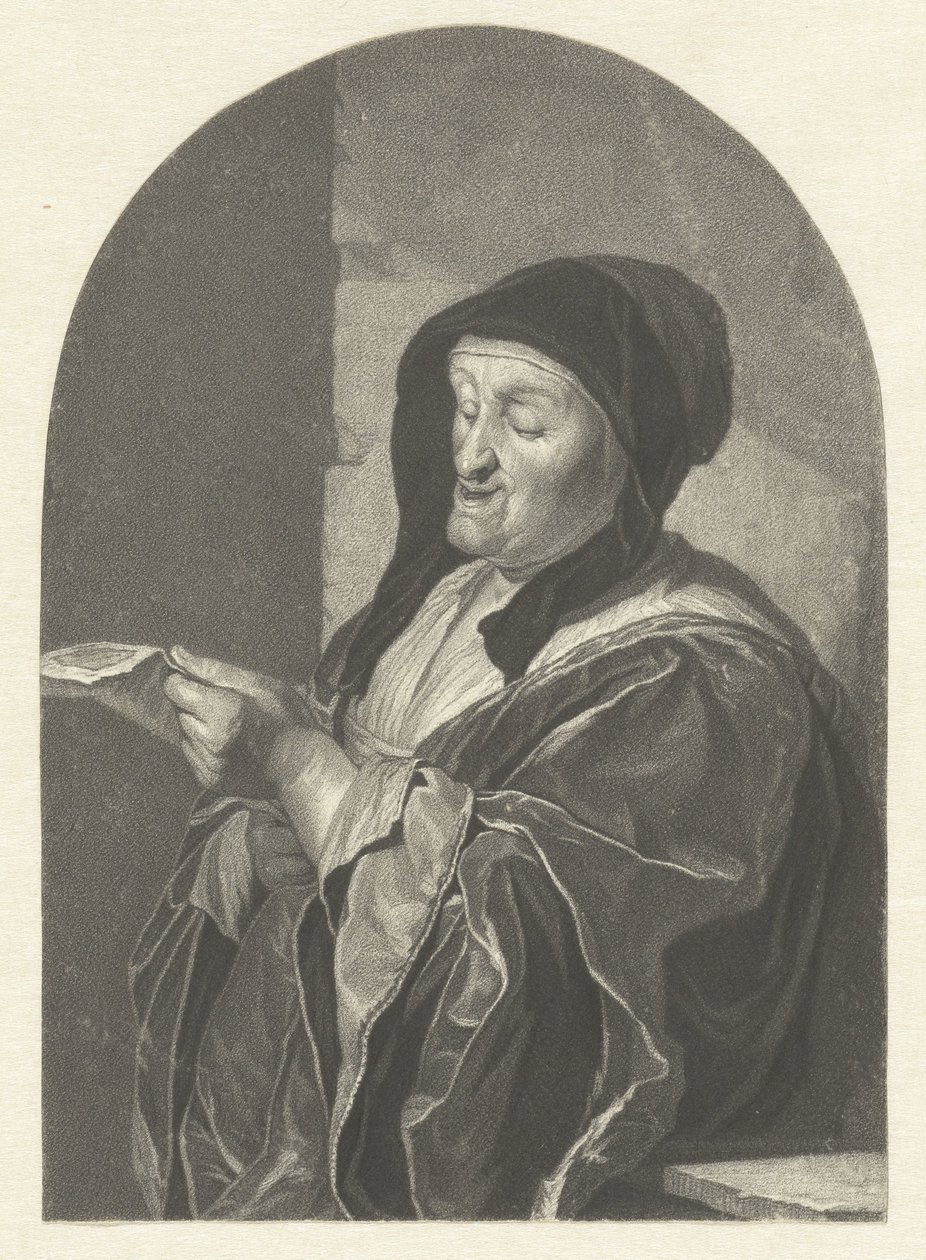 Śpiewa staruszka autorstwa Johannes Cornelis Mertens