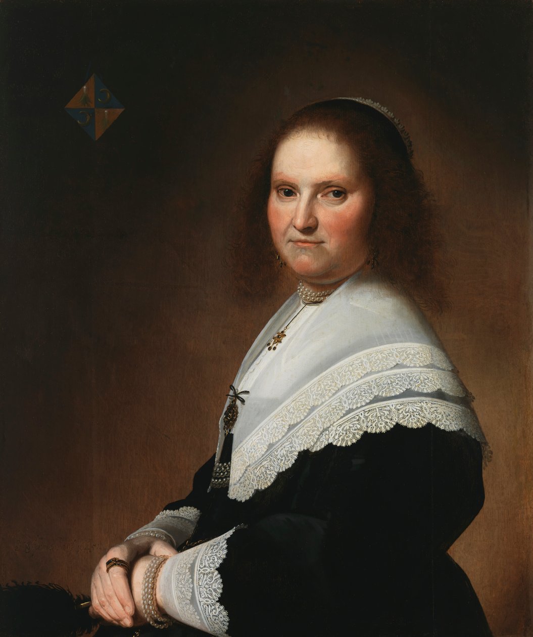 Portret Anny van Schoonhoven, 1645. autorstwa Johannes Cornelisz. Verspronck