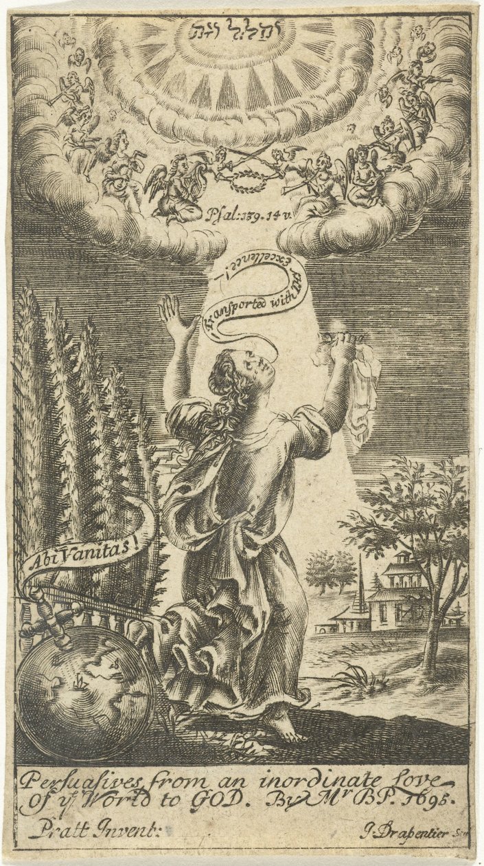 Kobieta jest zabrana do nieba autorstwa Johannes Drappentier (voor 1669 na 1713)