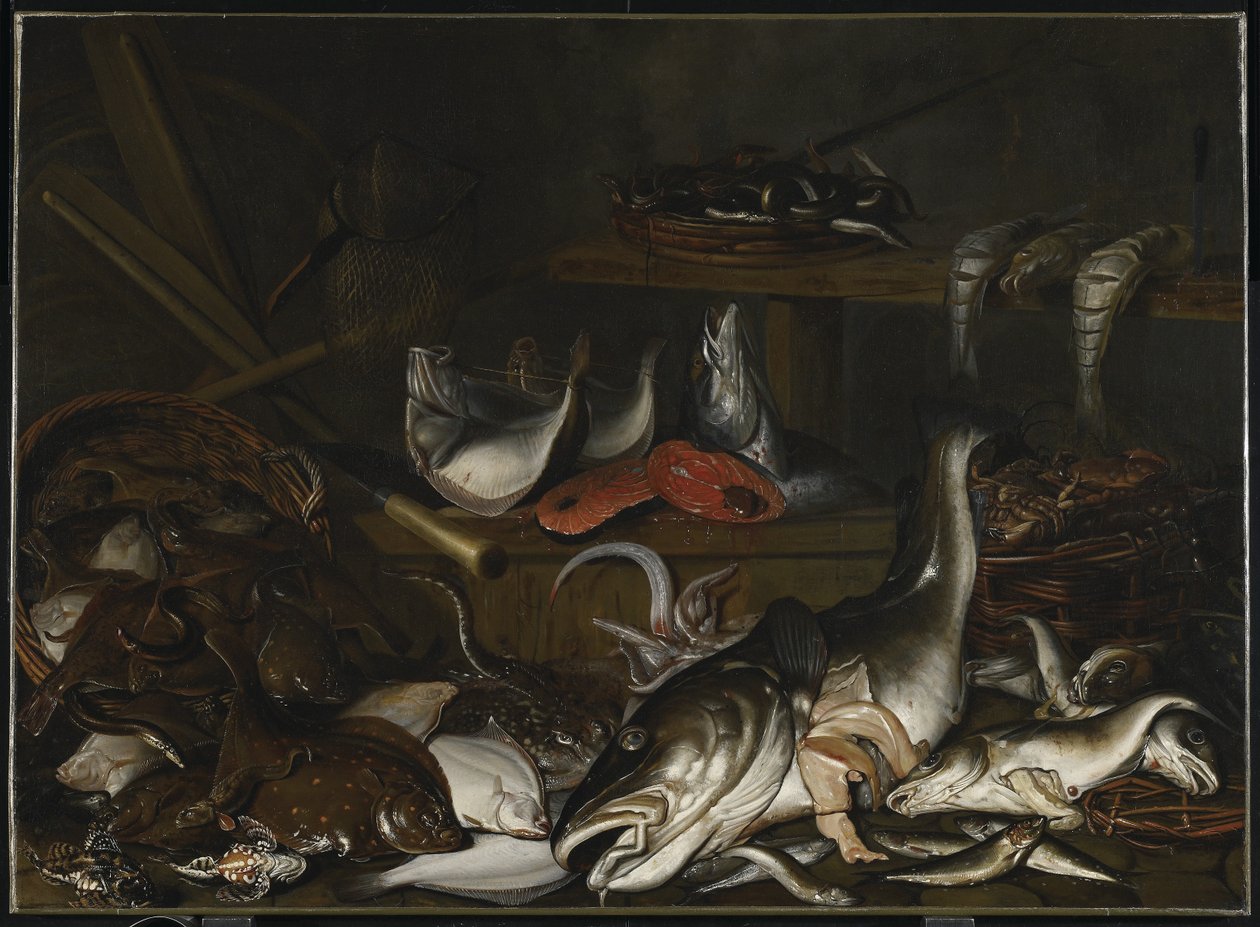 Martwa natura: Ryba autorstwa Johannes Fabritius