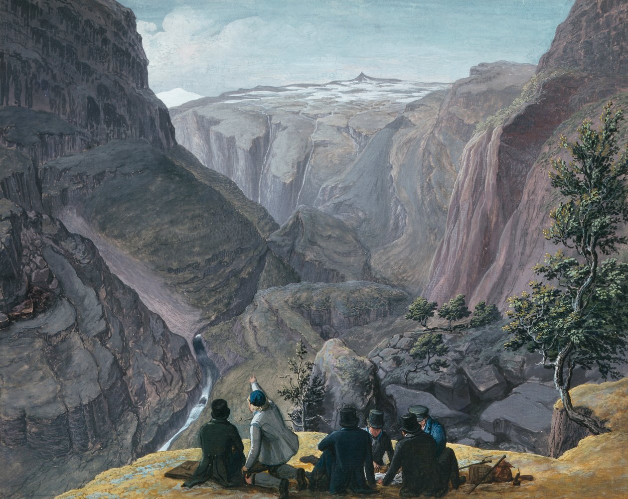 Bjønnestigvarden, Aurland autorstwa Johannes Flintoe
